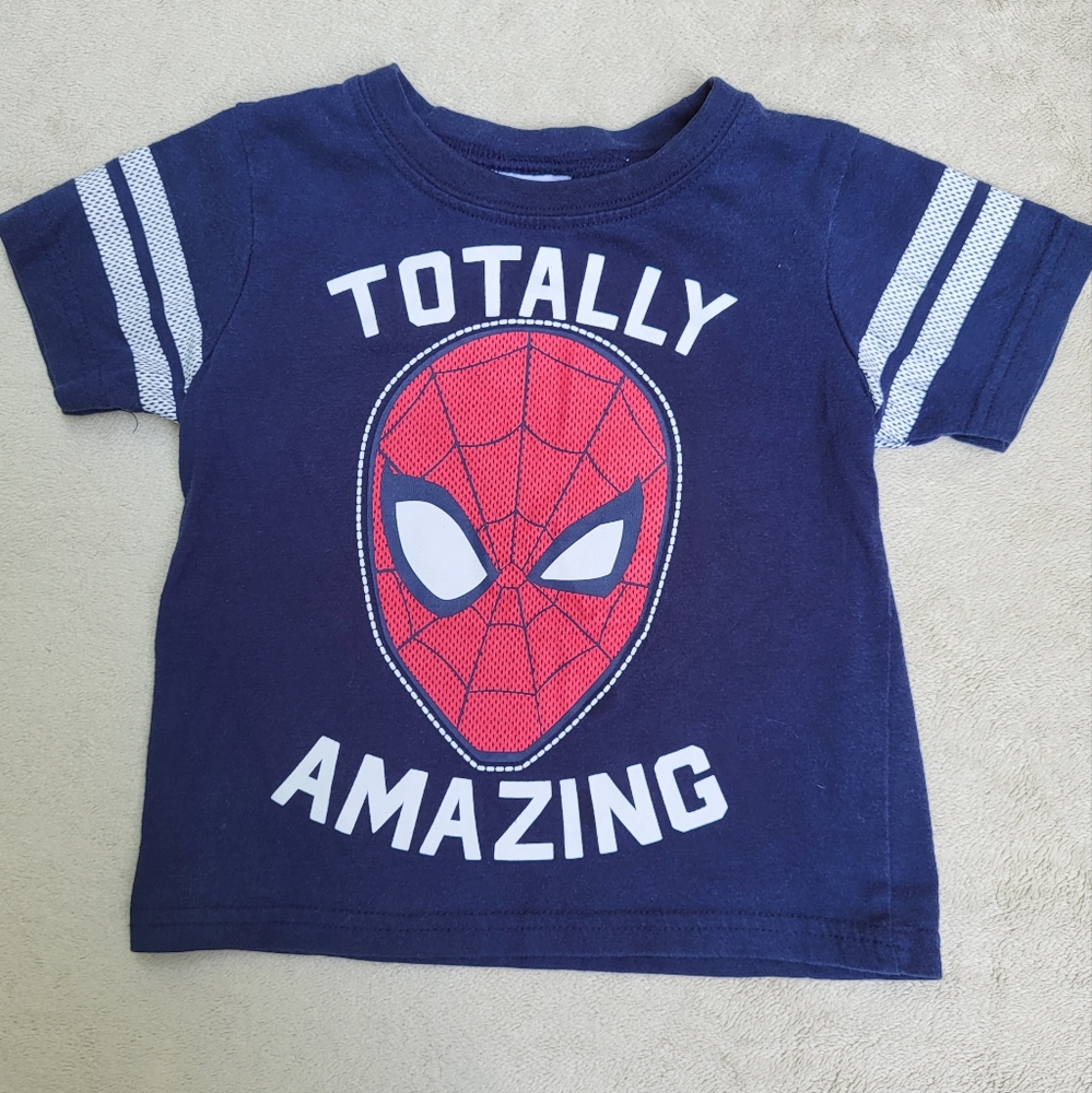 🚨3/$10 Navy Blue Spider-Man Graphic T-Shirt